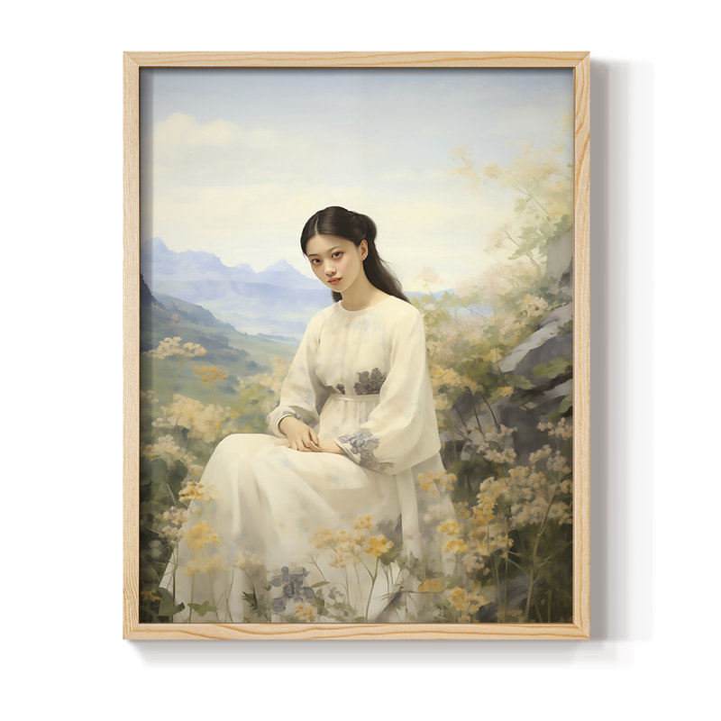 «WOMEN Series», reproduction encadrée en bois massif