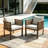 2-Pieces Outdoor Metal Patio Club Chair