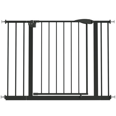 29.5-44.1 Inch Pressure Mounted Safety Gate, Stairs And Doorways, Walk Through Indoor