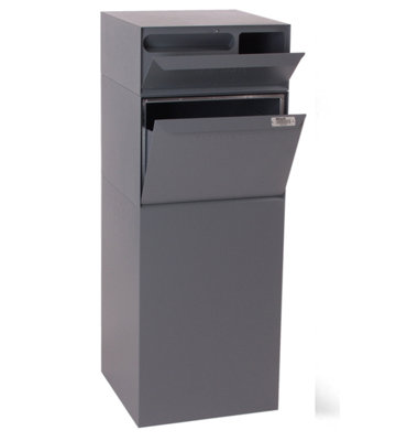 Steel Package Drop with Newspaper Compartment