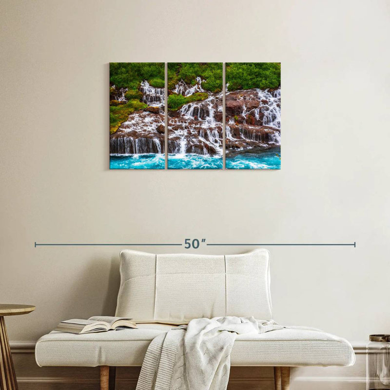 Cascades d'Alvord Hraunfossar, H 20 po x l 33 po