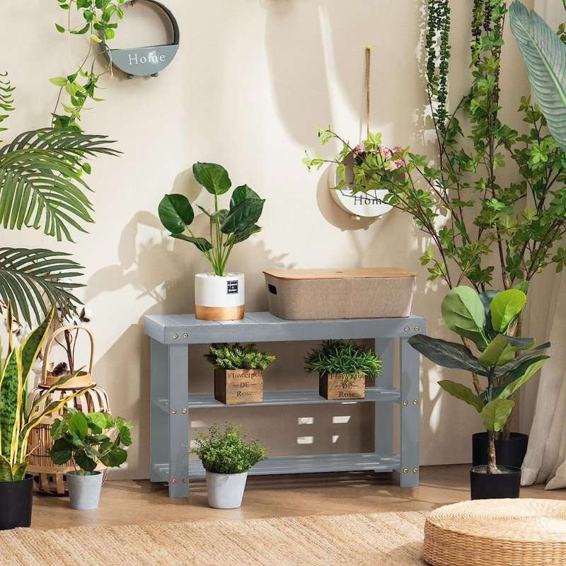 Merchelle Wood Storage Bench