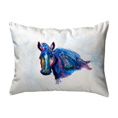  Old Mare Noncorded Indoor / Outdoor Rectangular Throw Pillow