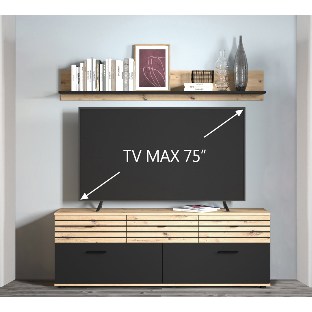 Wohnwand Baylon für TVs bis zu 75"