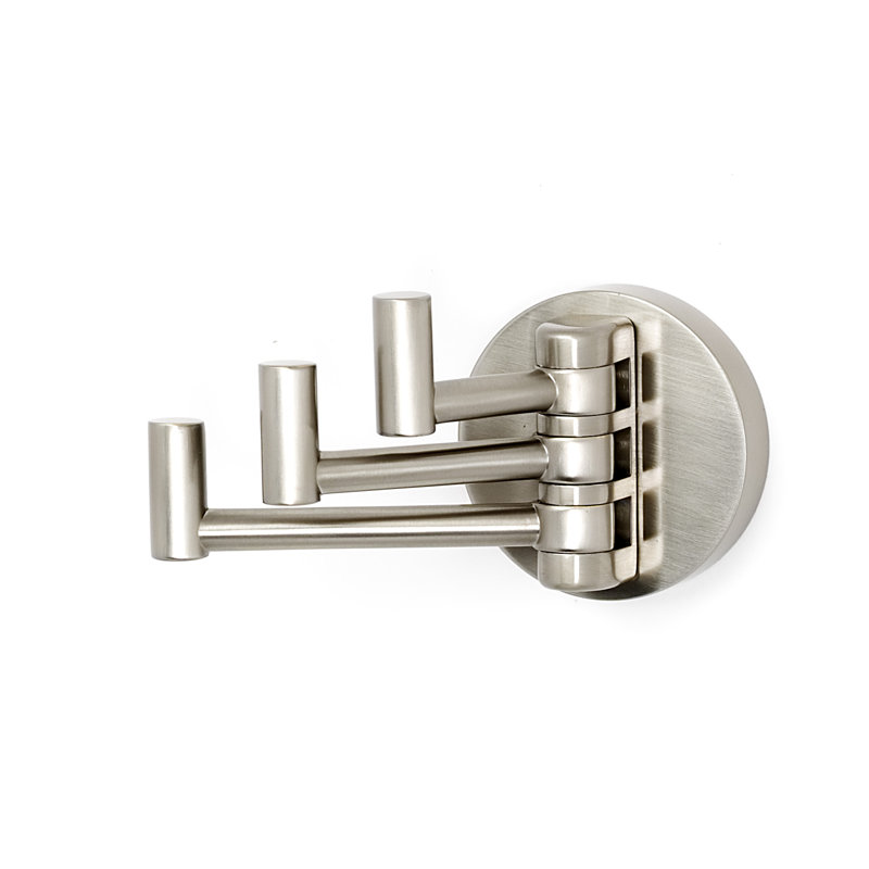 Triple Robe Hook, Satin Nickel