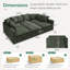Canapé modulaire rembourré avec rangement Cloud-303940180