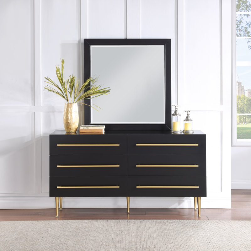 Miroir d'appoint Poulan, Noir