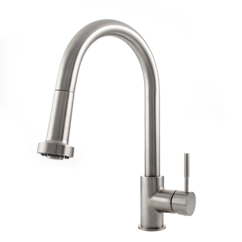 Monet Single Handle Kitchen Faucet with Side Spray and Accessories, Brushed Nickel