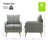 Werner 27.3" W Polyester Armchair-2106554063