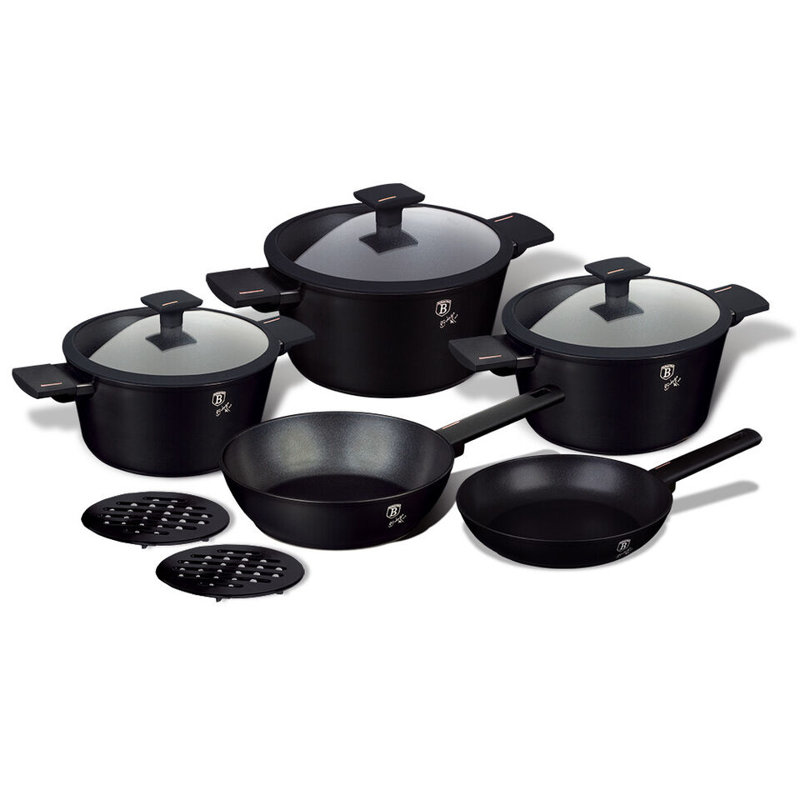10 - Piece Non-Stick Aluminum Cookware Set, Monaco