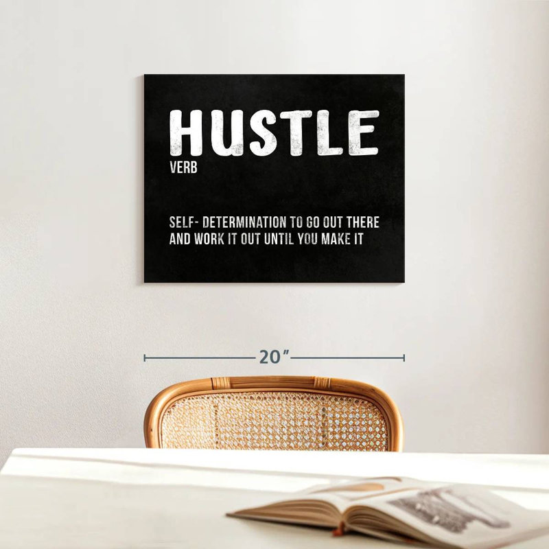 " Hustle Definition " by HustleBroIllustrations, 16" H x 20" W x 1.25"' D