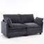 Grand velours en forme de U - 2 avec mousse confortable et coussins à ressorts ensachés, 2 coussins lombaires, assise profonde-241154121