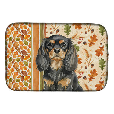 Tapis de vaisselle noir et brun