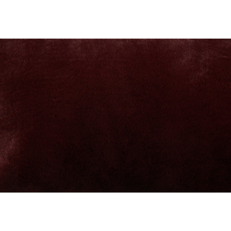 Adebare Rectangular Lumbar Cushion, Red Wine