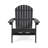 Libo Outdoor Adirondack Chair, Blue Acacia Wood Frame, Slat Panels-121489429