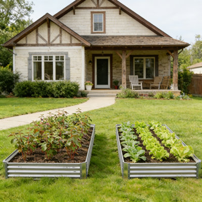 Metal Outdoor Raised Garden Bed