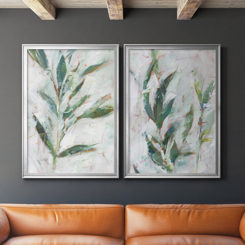 «Tropical Foliage Study I», toile encadrée de qualité supérieure - prête à être accrochée, H 41,25 po x l 61 po x P 1,25 po