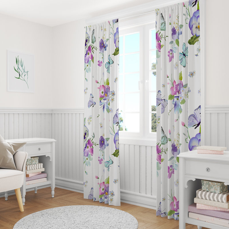 Semi Sheer Curtain Pair, 40" W x 61" L