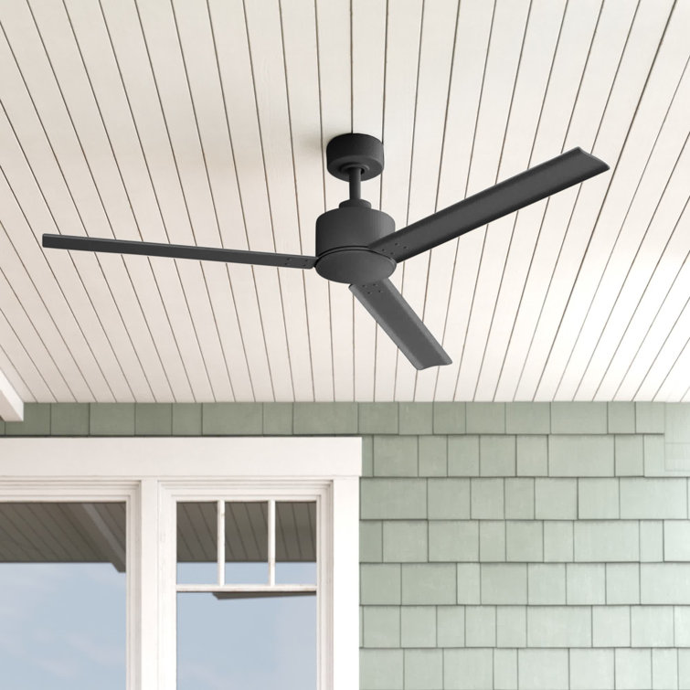 56"  3 - Blade Outdoor Ceiling Fan with Wall Control