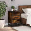 40cm W Metal Bedside Table-1167384357