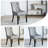 Tufted Upholstered Gray Dining  Chair -749856963