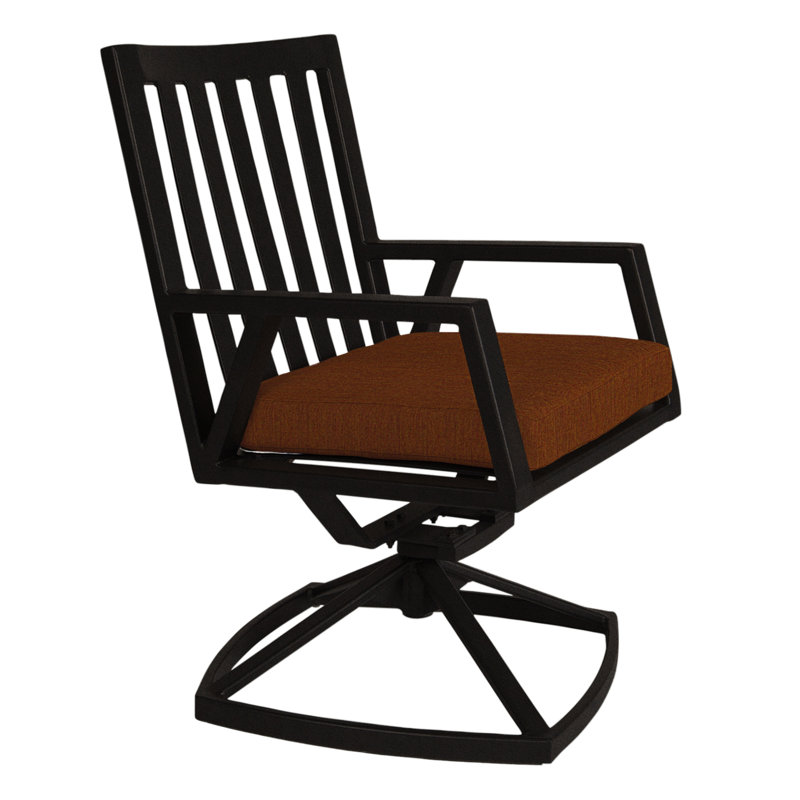 Aris Outdoor Rocker Chair, Carbon Black, Adena Shale