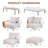 Yanali 7-Pieces Patio Aluminium Conversation Sets