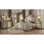 Table de chevet picard, finition perle antique