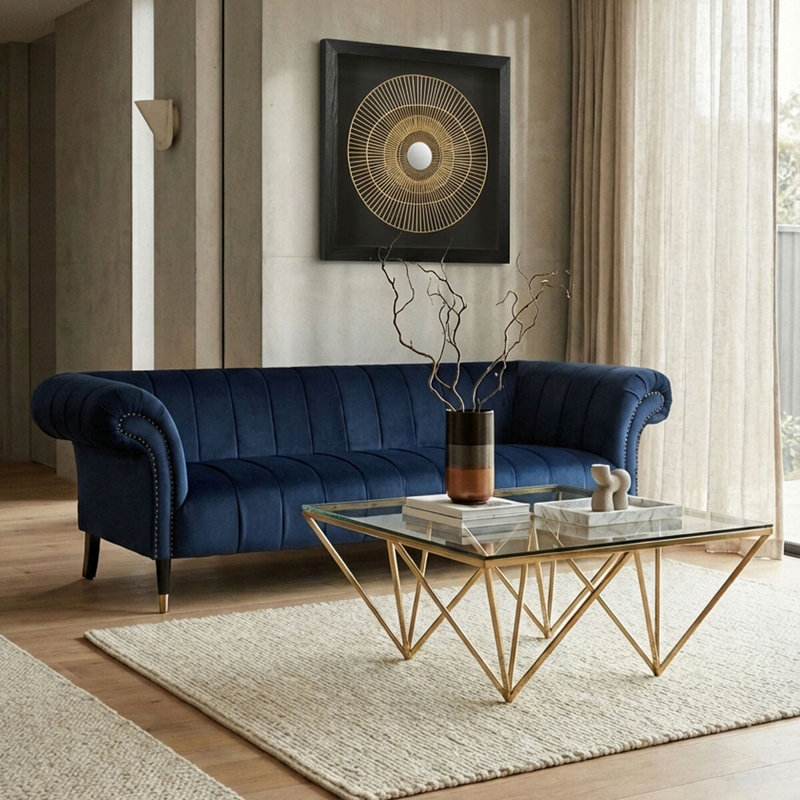 Redd Abstract Coffee Table, Gold