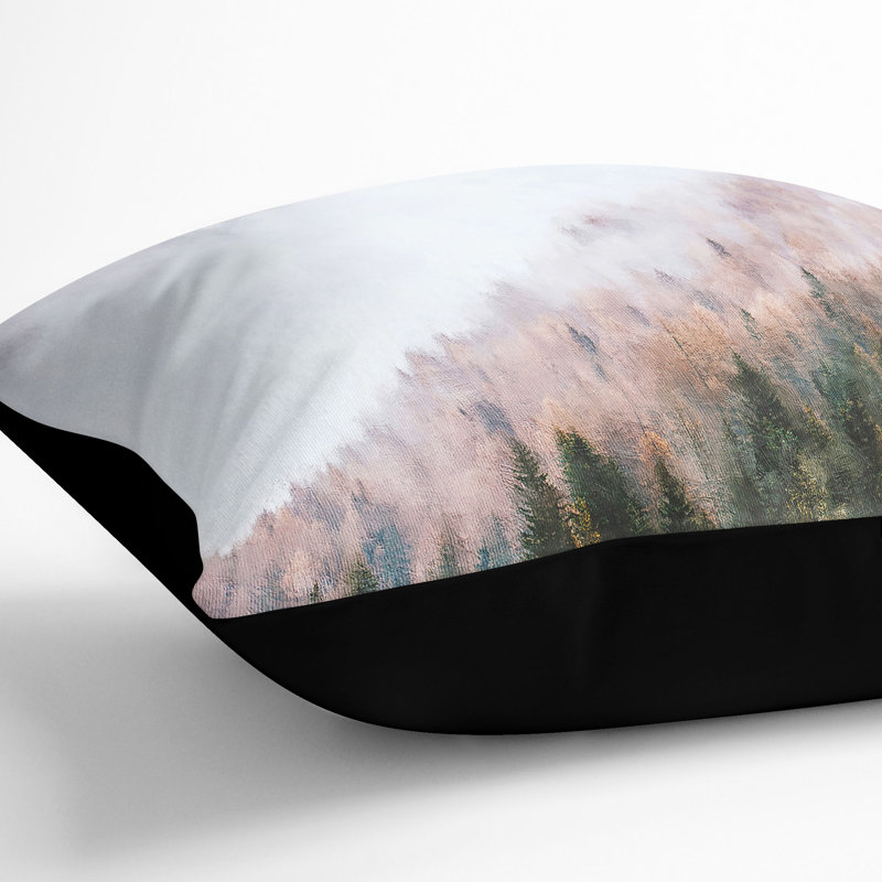 Square Throw Cushion, 55cm H x 55cm W x 20cm D, Black