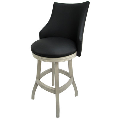 Ridgemore Swivel Wood Bar & Extra Tall Stool by Red Barrel Studio