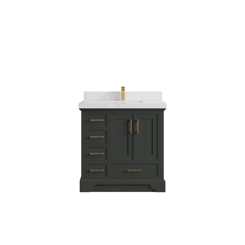 Meuble-lavabo simple 36 po avec comptoir Jonesha, Empira