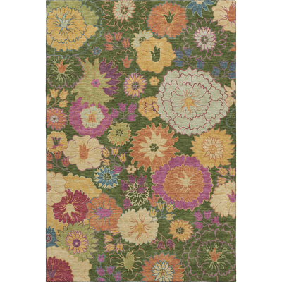 Premium Machine Washable Mayfield Floral Rug