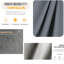 Auvent de remplacement pour pergola rétractable 10 x 10 pi - Sun, hydrofuge, installation simple, gris facile