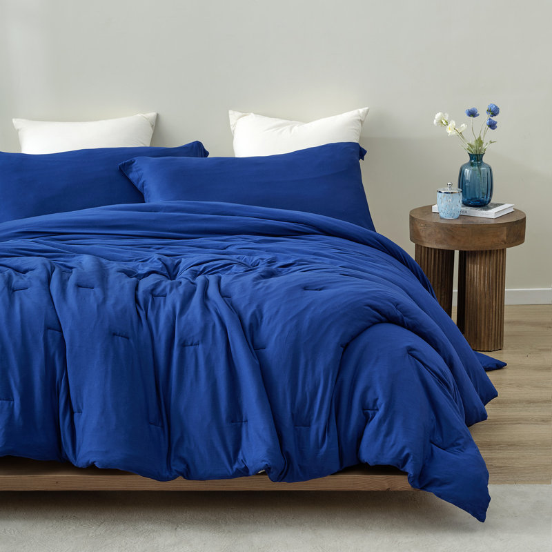 Chillin Panda - Coma Inducer® Oversized Queen Comforter Set - Limoges Blue, Blue, Queen Comforter + 2 Standard Shams 