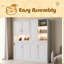 Lit escamotable mural simple avec armoire supérieure, tablettes, lit pliable peu encombrant avec lumière et USB-1537907242