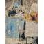 Picasso hand-knotted Wool/Silk Blue Area Rug-1365897191