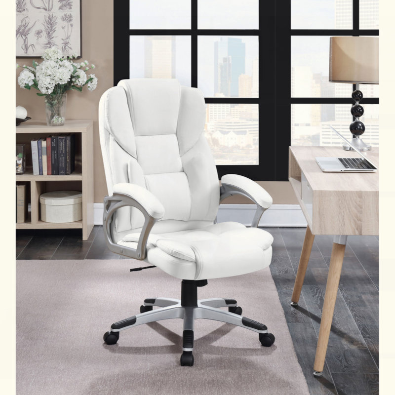 Chaise de bureau rembourrée et réglable pour bureau à domicile