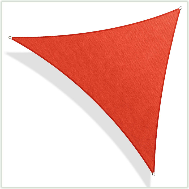 Toile d'ombrage en tissu Colourtree Triangle Sun, Rouge, 20 pi x 20 pi x 20 pi