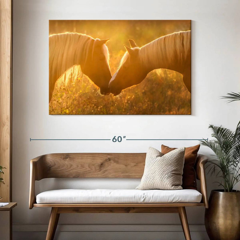 Hardie Romantic Sunset Horses, 32" H x 48" W