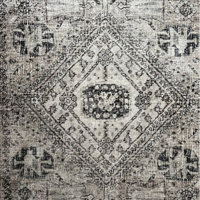 Magnolia Home by Joanna Gaines x Loloi Sinclair Machine Washable Natural / Sage Area Rug Rug Size: Rectangle 3'6 x 5'6