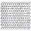 Lyra 0.8" x 0.8" Marble Penny Round Mosaic Wall and Floor Tile-71848340