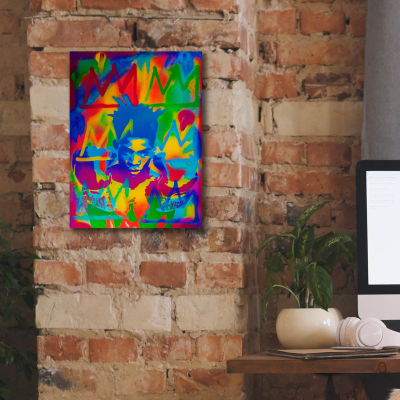 " King Samo " by Abstract Graffiti, 16" H x 12" W x 0.75" D