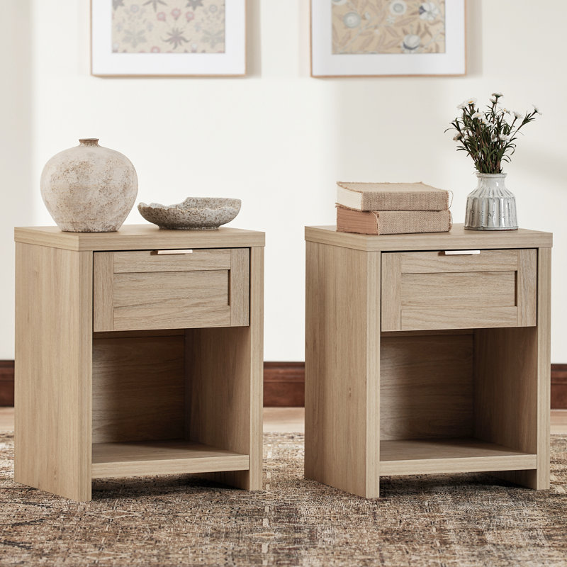 Allenside 1 - Drawer Nightstand, Light Oak