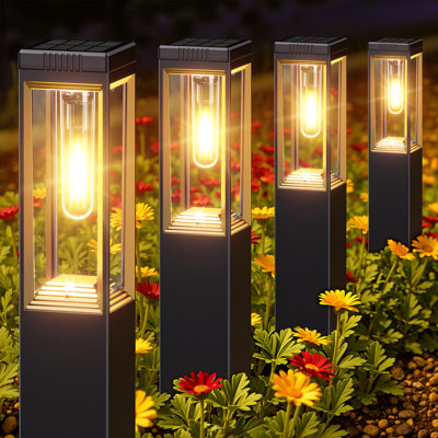 Solar Pathway Lights Outdoor, Bright Solar Lights Outdoor,ip65 Waterproof Solar Garden Lights Solar Powered Landscape Lighting For Yard Patio Walkway Driveway Pathway