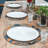 Taveras Round Beaded Placemats Set of 2 with Multicolor Plaid Design for Dining & Christmas Decor