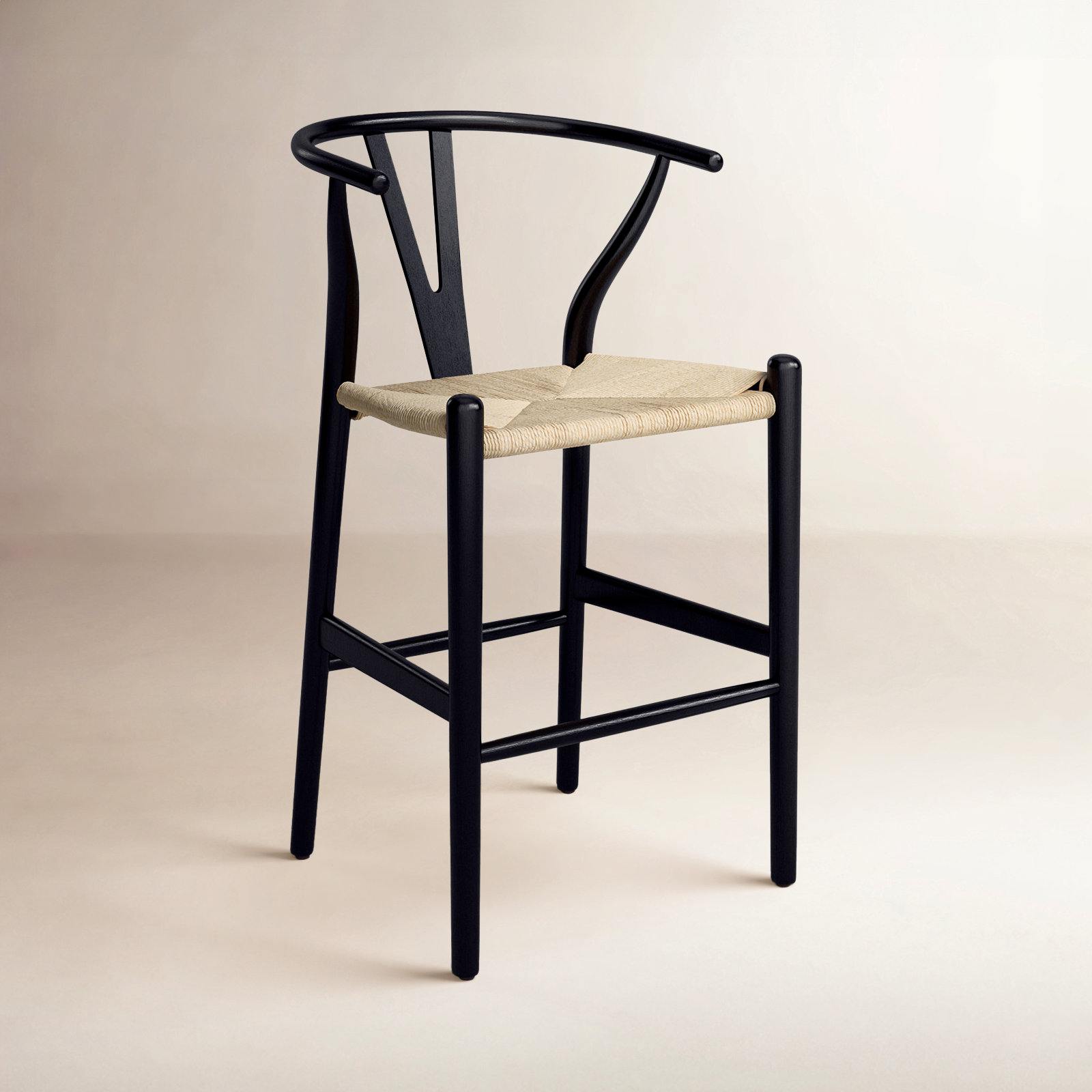 24" Bar Stool, Black