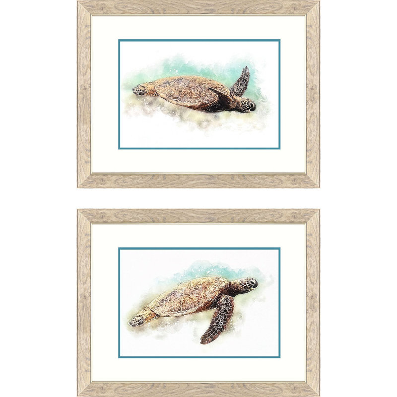 Tortue hawaïenne, art encadré