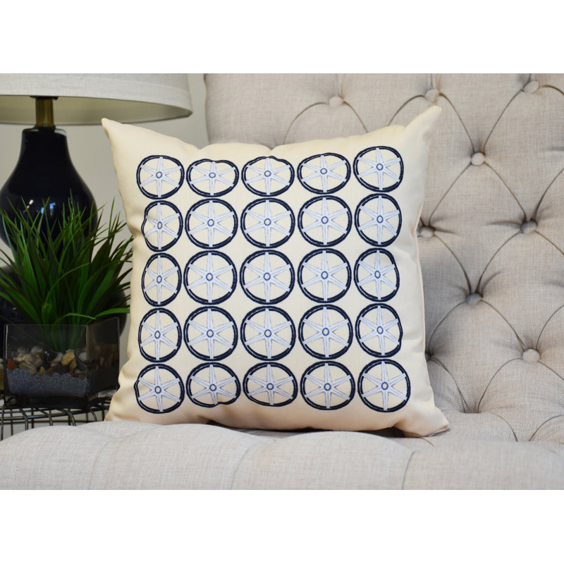 Housse et insert de coussin carré Nantucket, Jaune, 16 po x 1 po