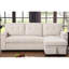 Canapé modulaire en tissu tissé beige avec canapé-lit Largeur de la commode avec rangement